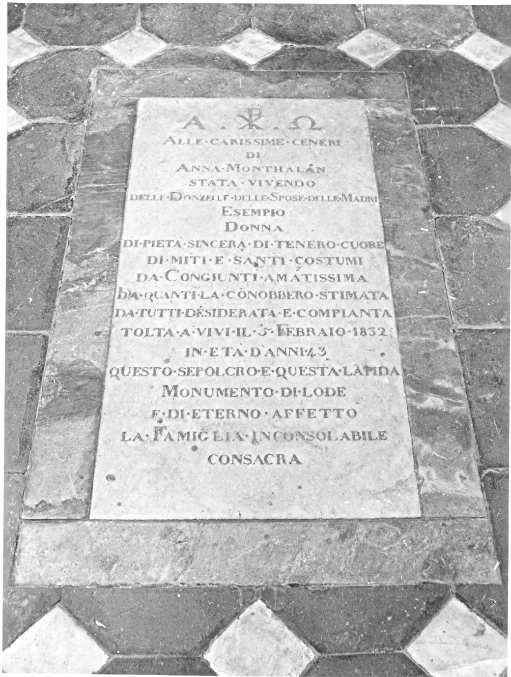 lastra tombale, opera isolata - bottega ligure (sec. XIX)