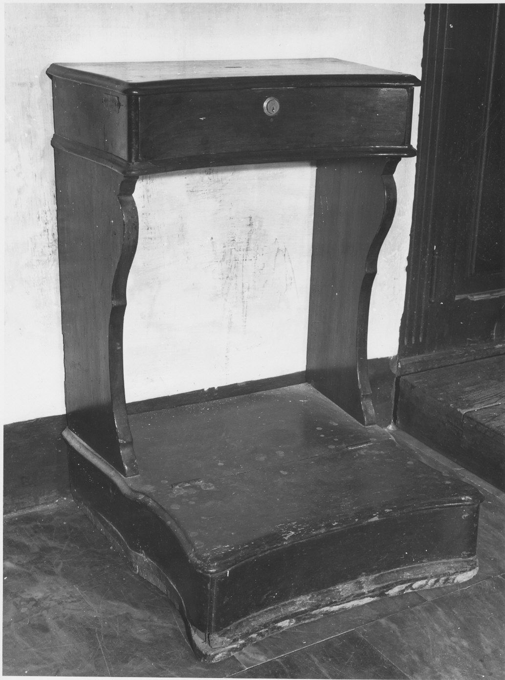 inginocchiatoio, opera isolata - bottega ligure (fine sec. XVIII)