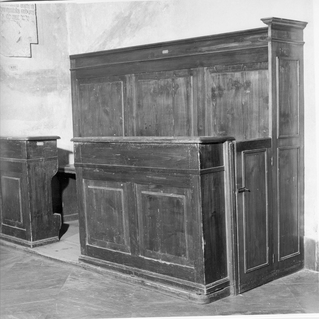 bancone, opera isolata - bottega ligure (prima metà sec. XIX)