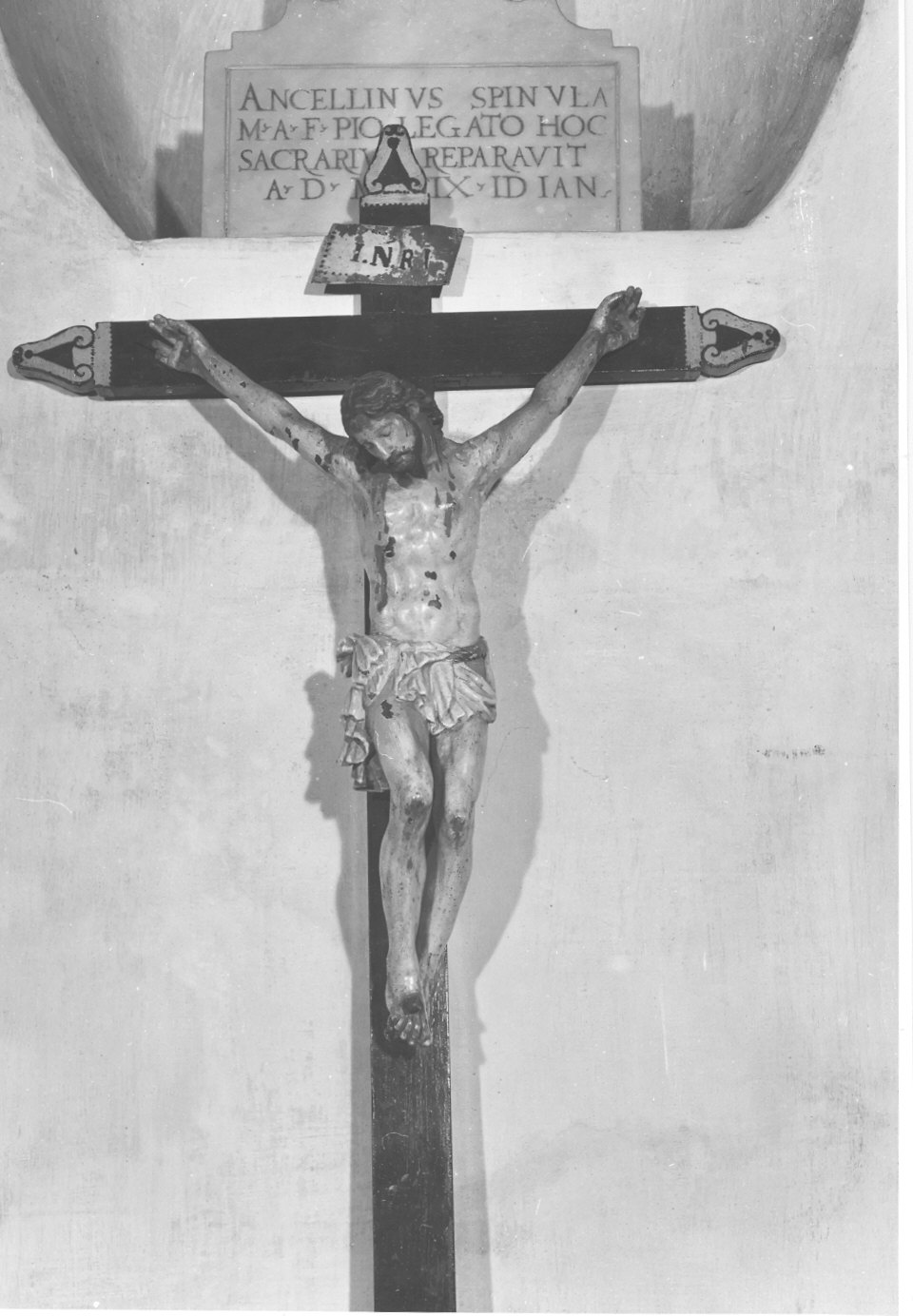 Cristo crocifisso (crocifisso, opera isolata) - bottega ligure (seconda metà sec. XIX)