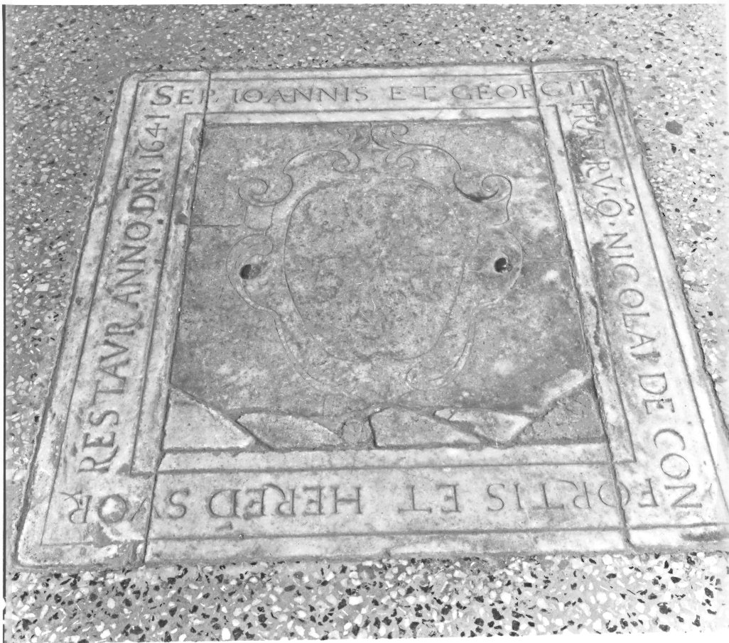 lastra tombale, opera isolata - bottega ligure (sec. XVII)