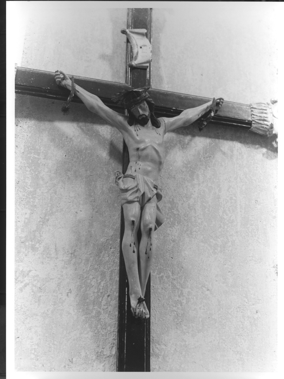 Cristo crocifisso (croce processionale, opera isolata) - bottega ligure (sec. XIX)