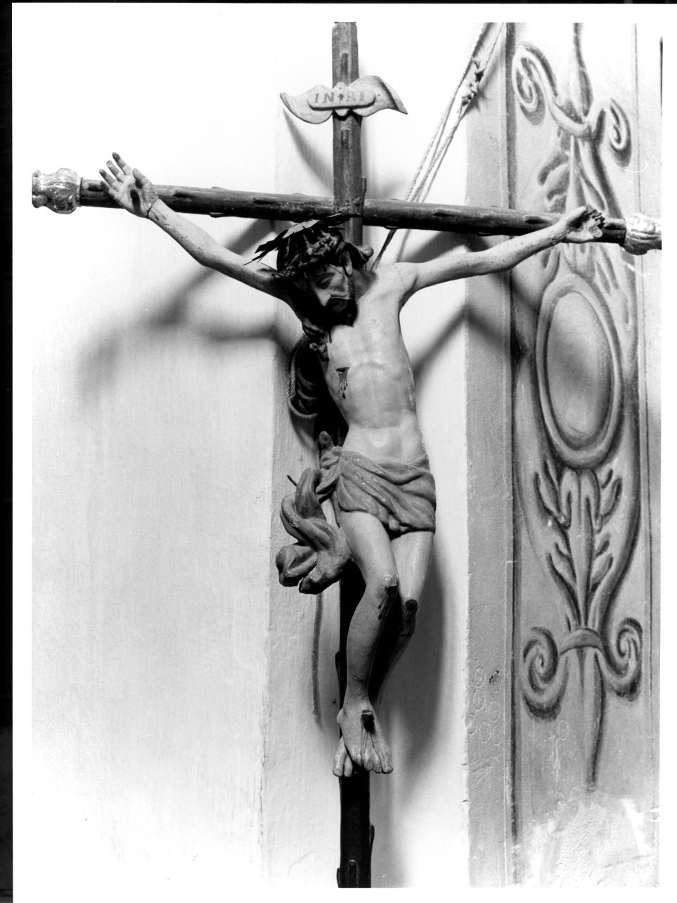 Cristo crocifisso (croce processionale, opera isolata) - bottega ligure (primo quarto sec. XVII)