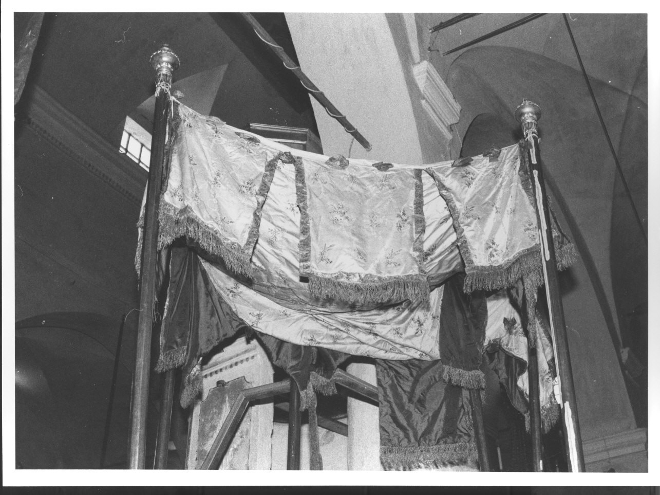 motivi decorativi floreali (baldacchino processionale, insieme) - manifattura ligure (terzo quarto sec. XVIII)