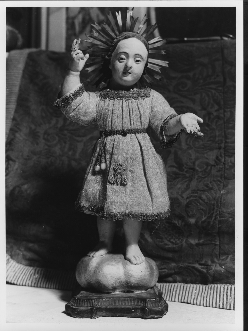 Gesù Bambino (statuetta devozionale, opera isolata) - bottega ligure (fine/inizio secc. XVIII/ XIX)