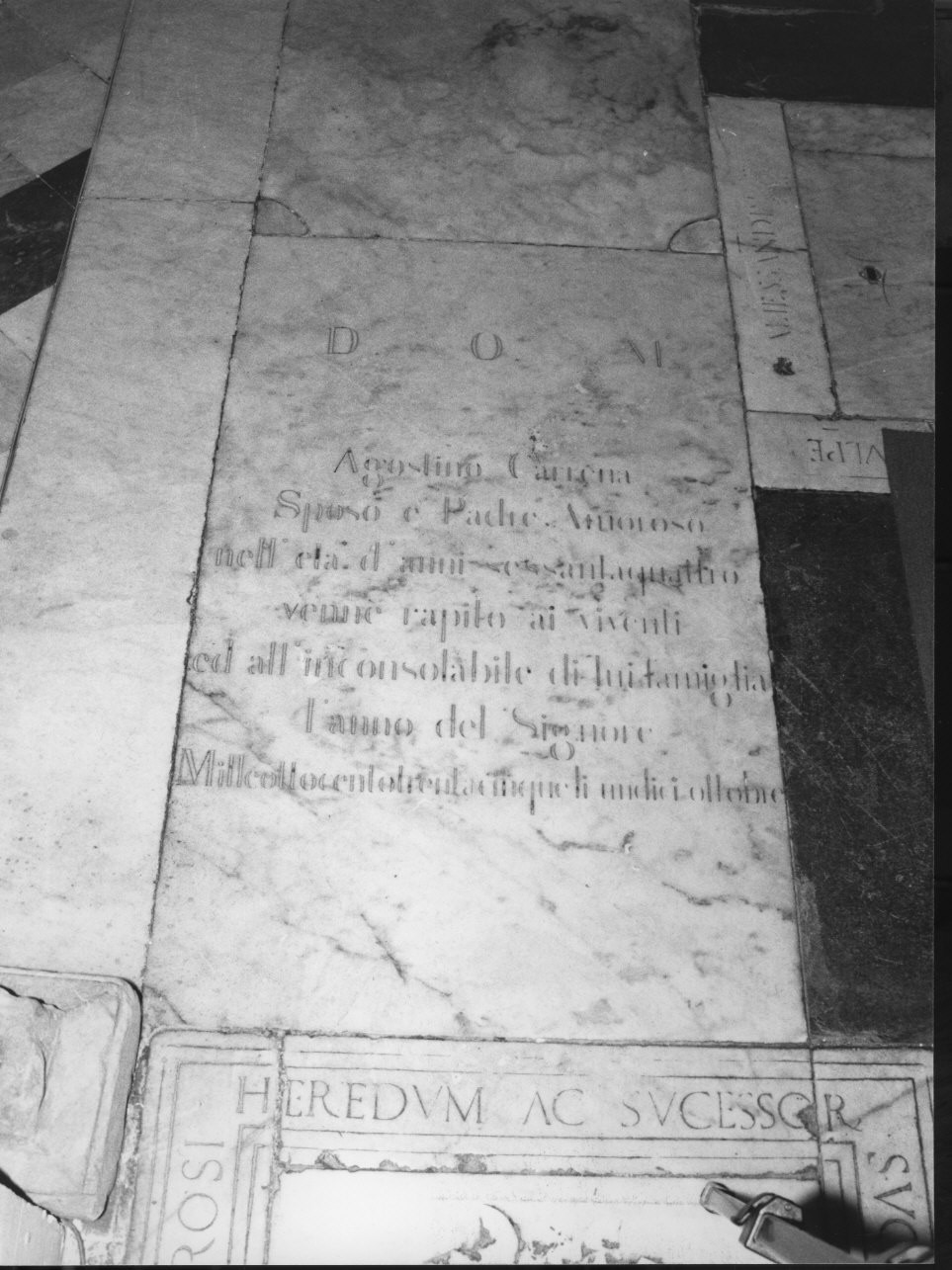 lapide, opera isolata - bottega ligure (sec. XIX)