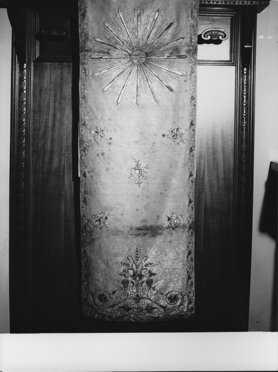 velo omerale, opera isolata - manifattura ligure (prima metà sec. XIX)