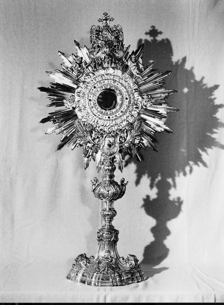 ostensorio, opera isolata - bottega genovese (sec. XX)