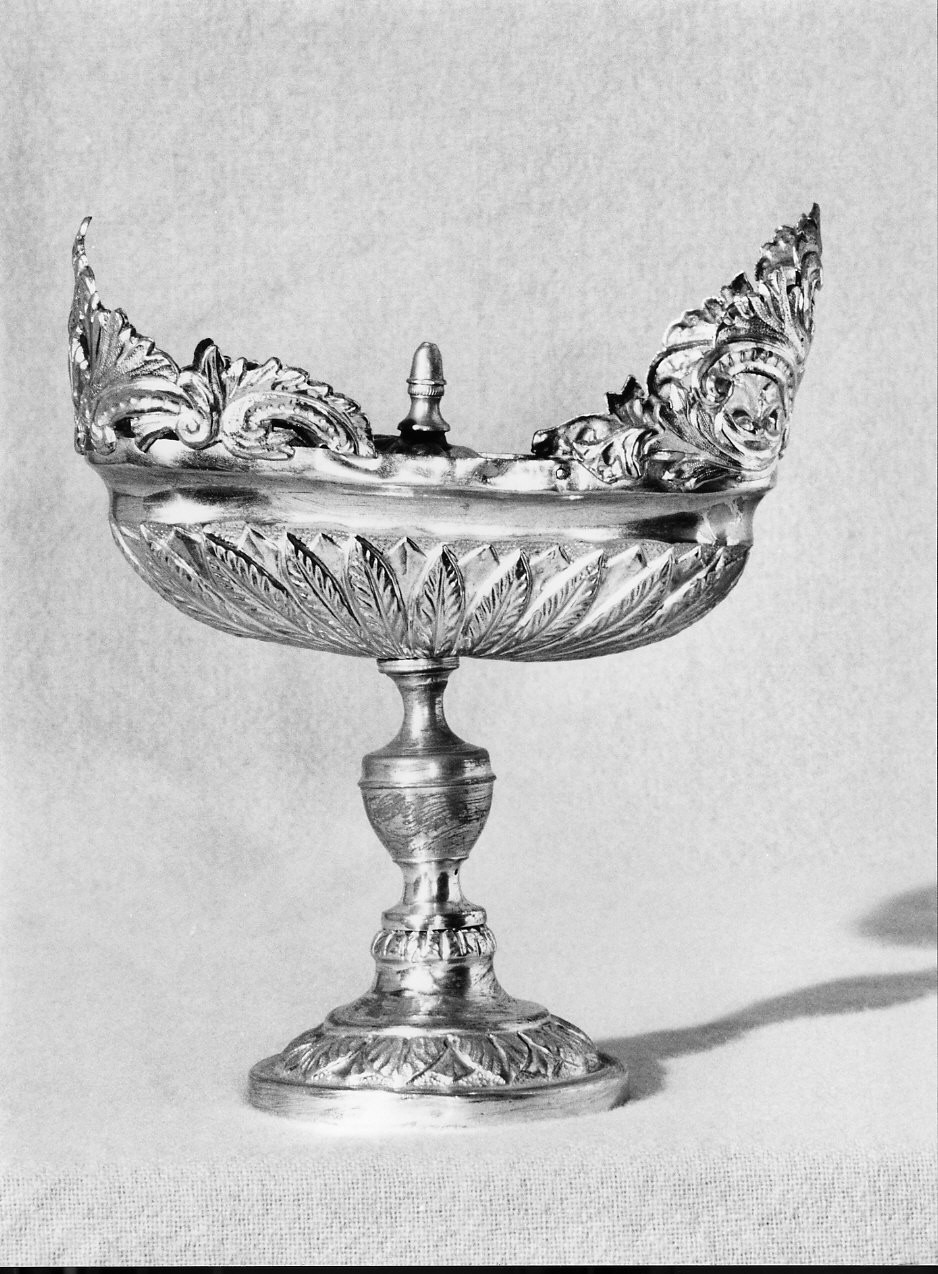 navicella portaincenso, opera isolata - bottega genovese (secc. XIX/ XX)