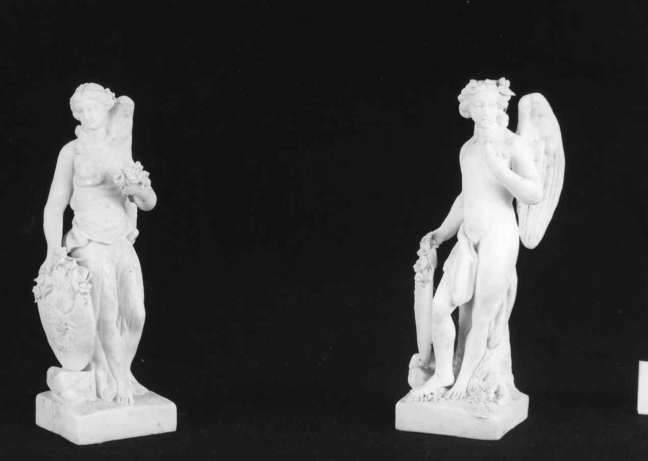 Segni zodiacali: Scorpione e Gemelli (statuetta, coppia) - bottega italiana (inizio sec. XX)