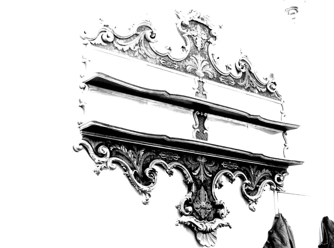 mensola - con specchiera, opera isolata - bottega italiana (sec. XVII)