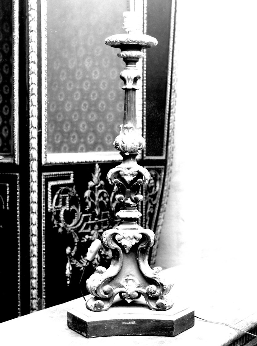 candelabro, frammento - bottega italiana (seconda metà sec. XVII)