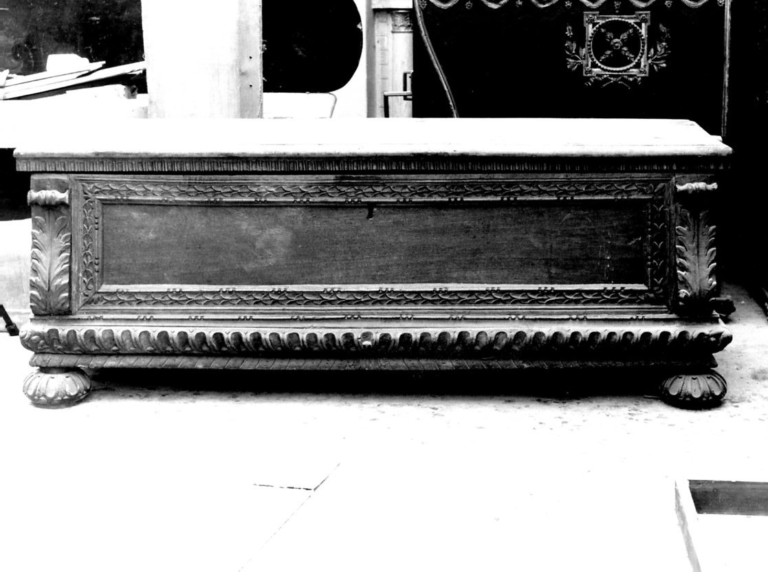 cassone, opera isolata - bottega italiana (sec. XIX)