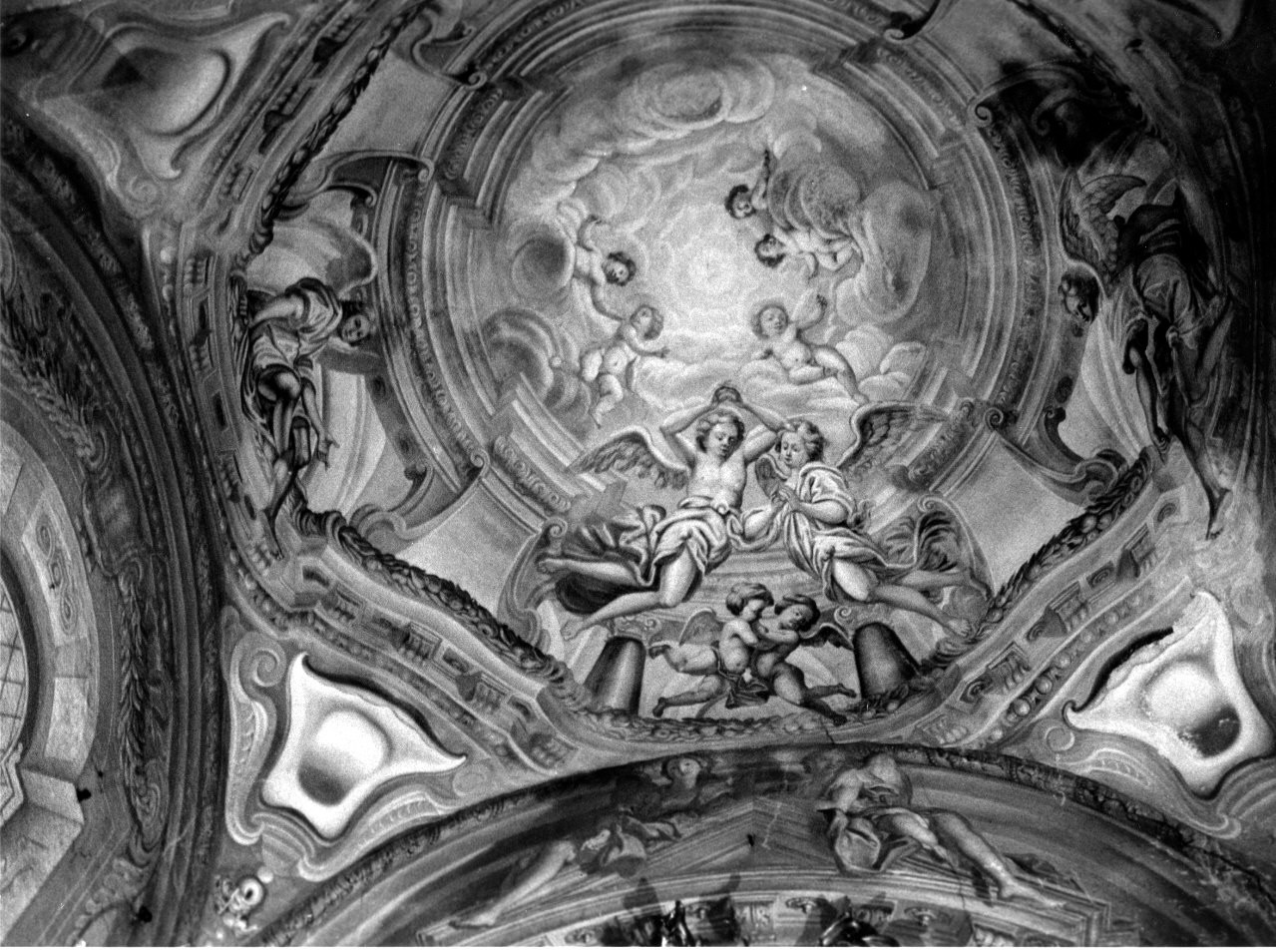 CORI ANGELICI (dipinto, complesso decorativo) di De Ferrari Lorenzo (sec. XVIII)