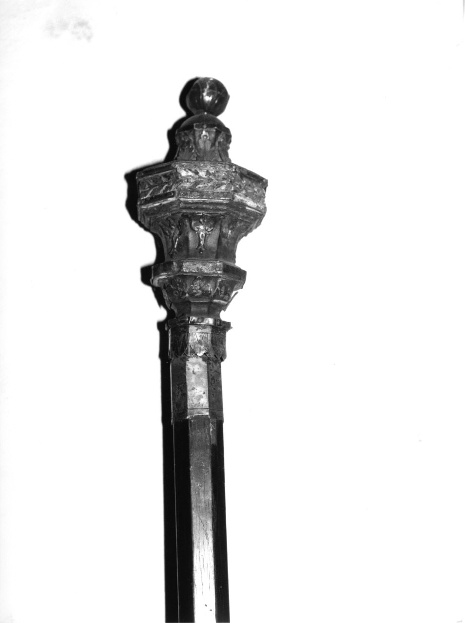 asta di baldacchino processionale, serie - PRODUZIONE LIGURE (sec. XIX)