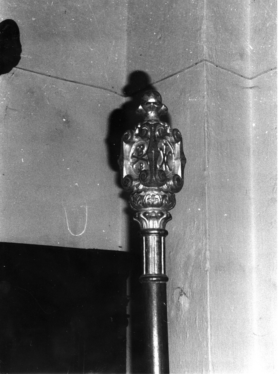 mazza processionale, serie - ambito ligure (seconda metà sec. XIX)