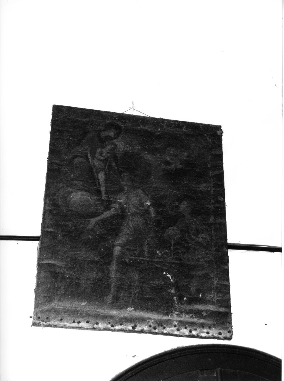 apparizione della Madonna (dipinto, opera isolata) - PRODUZIONE LIGURE (sec. XVIII)