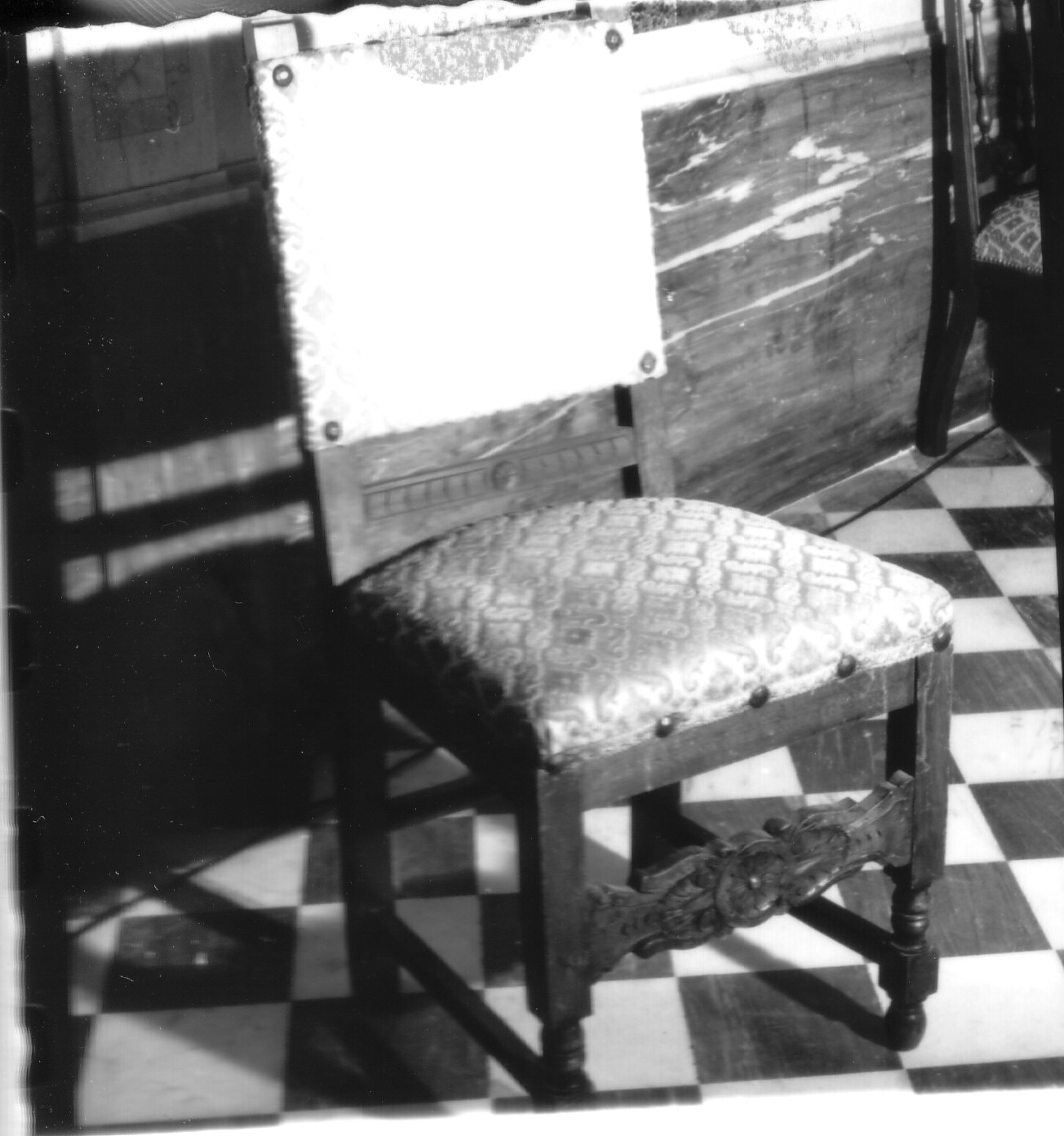 sedia, opera isolata - bottega ligure (primo quarto sec. XX)