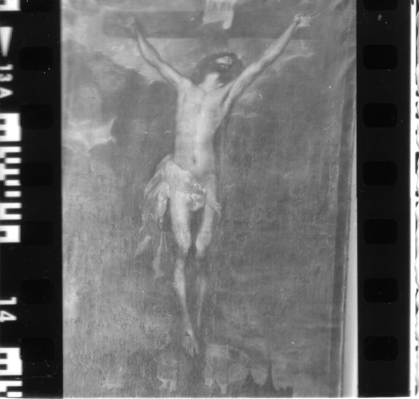 crocifissione di Cristo (dipinto, opera isolata) - ambito fiammingo (seconda metà sec. XVII)