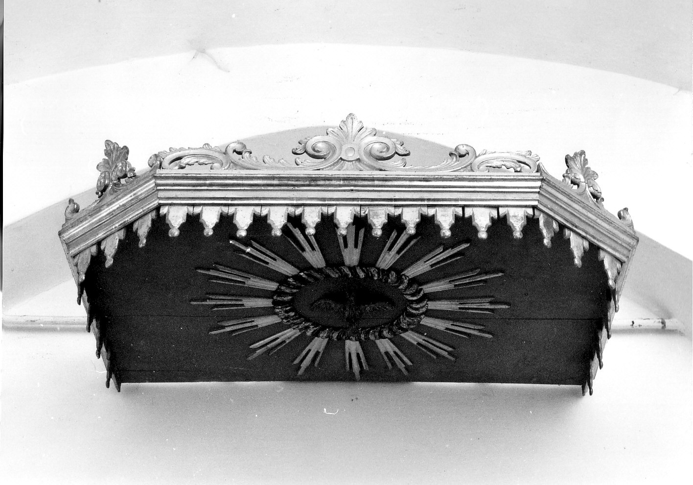 baldacchino d'altare, opera isolata - bottega ligure (seconda metà sec. XIX)