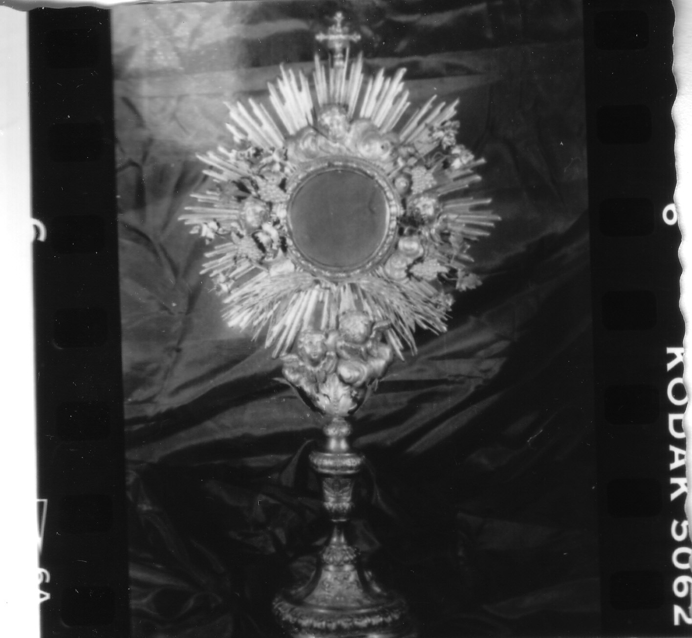 ostensorio - a raggiera, opera isolata - bottega ligure (sec. XIX)