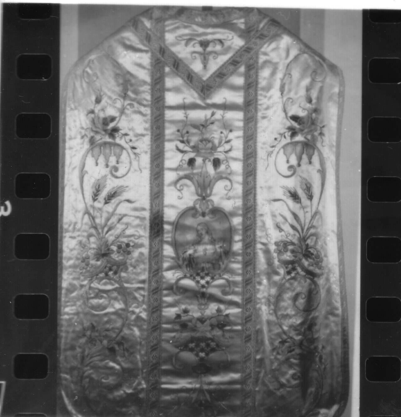 Sacro Cuore di Gesù (pianeta, opera isolata) - manifattura ligure (sec. XIX)