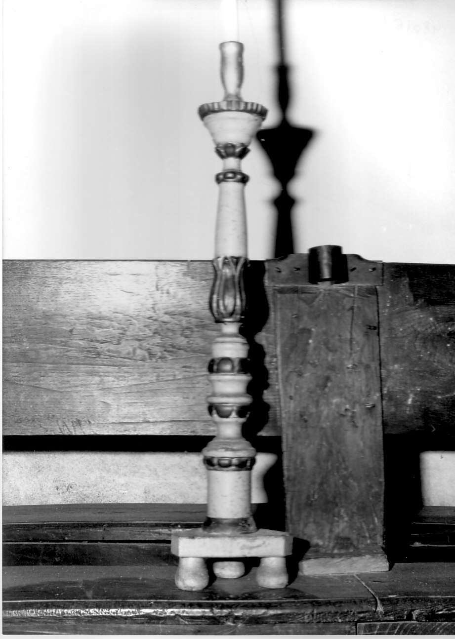 candeliere, serie - bottega ligure (prima metà sec. XIX)