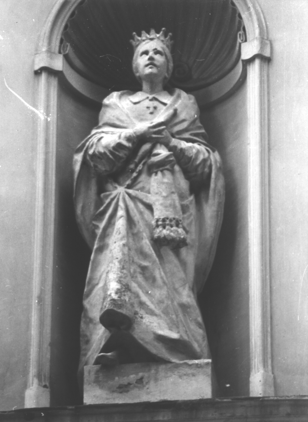 Maria Cristina di Savoia (statua, opera isolata) di Traverso Giovanni Battista (inizio sec. XX)