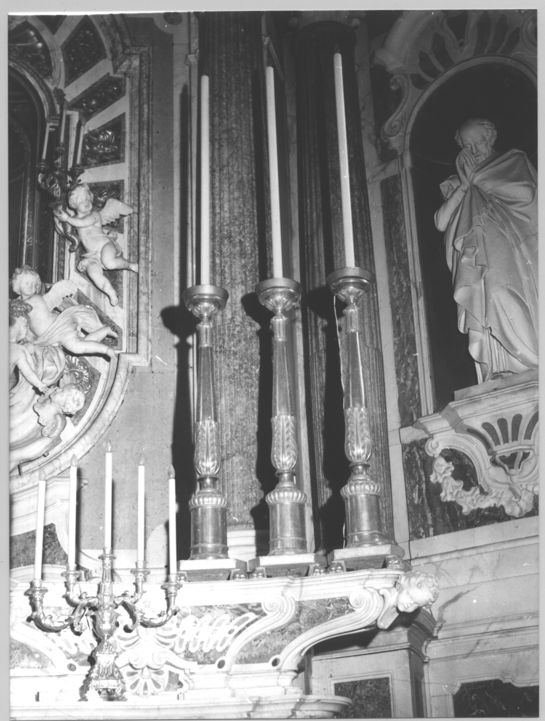 candelabro, serie - bottega ligure (sec. XX)