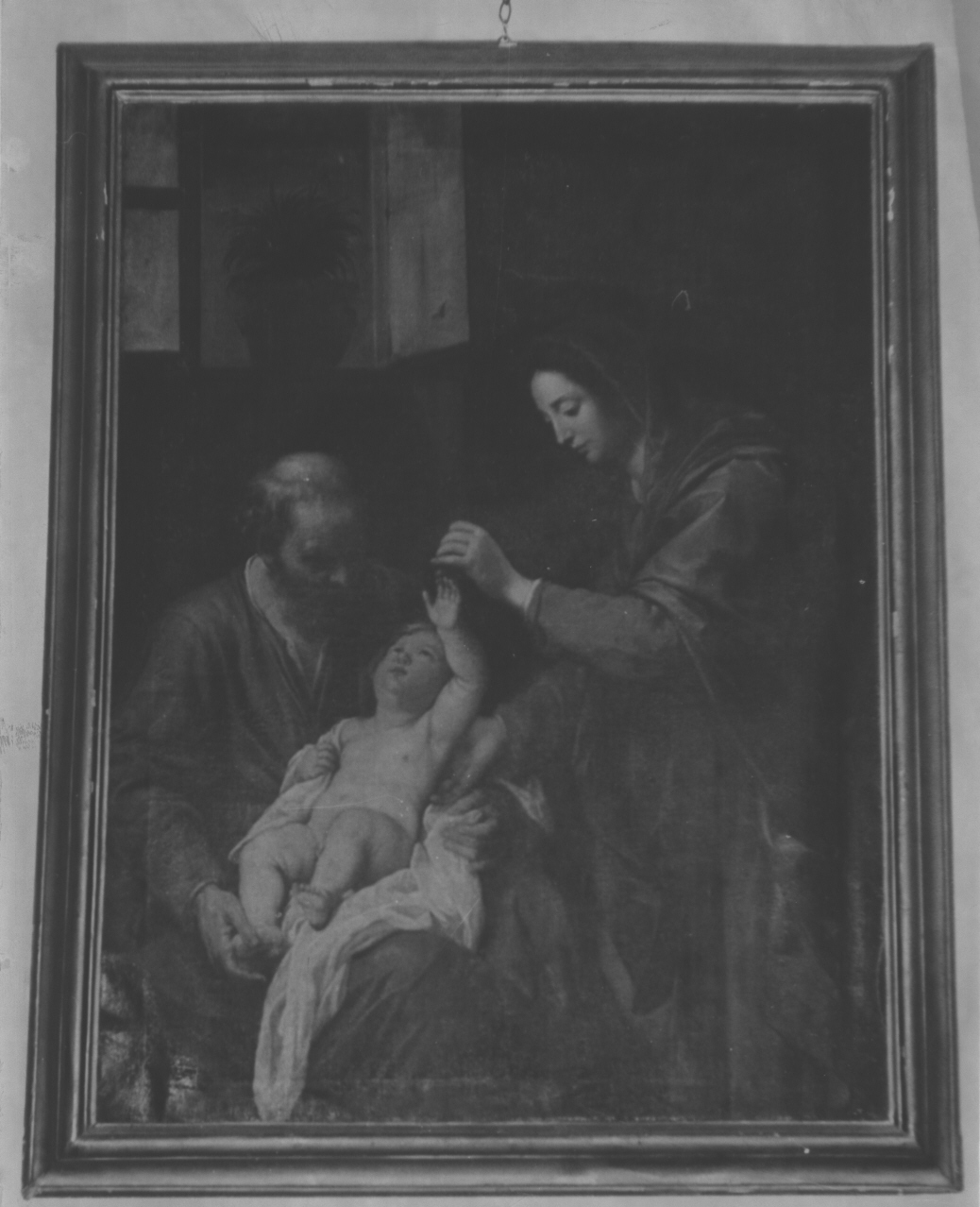 Sacra Famiglia (dipinto, opera isolata) di Fiasella Domenico detto Sarzana (secondo quarto sec. XVII)