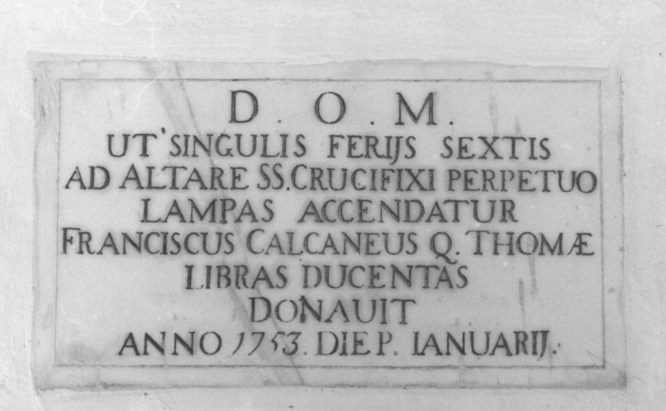 lapide commemorativa, opera isolata - bottega ligure (sec. XVIII)