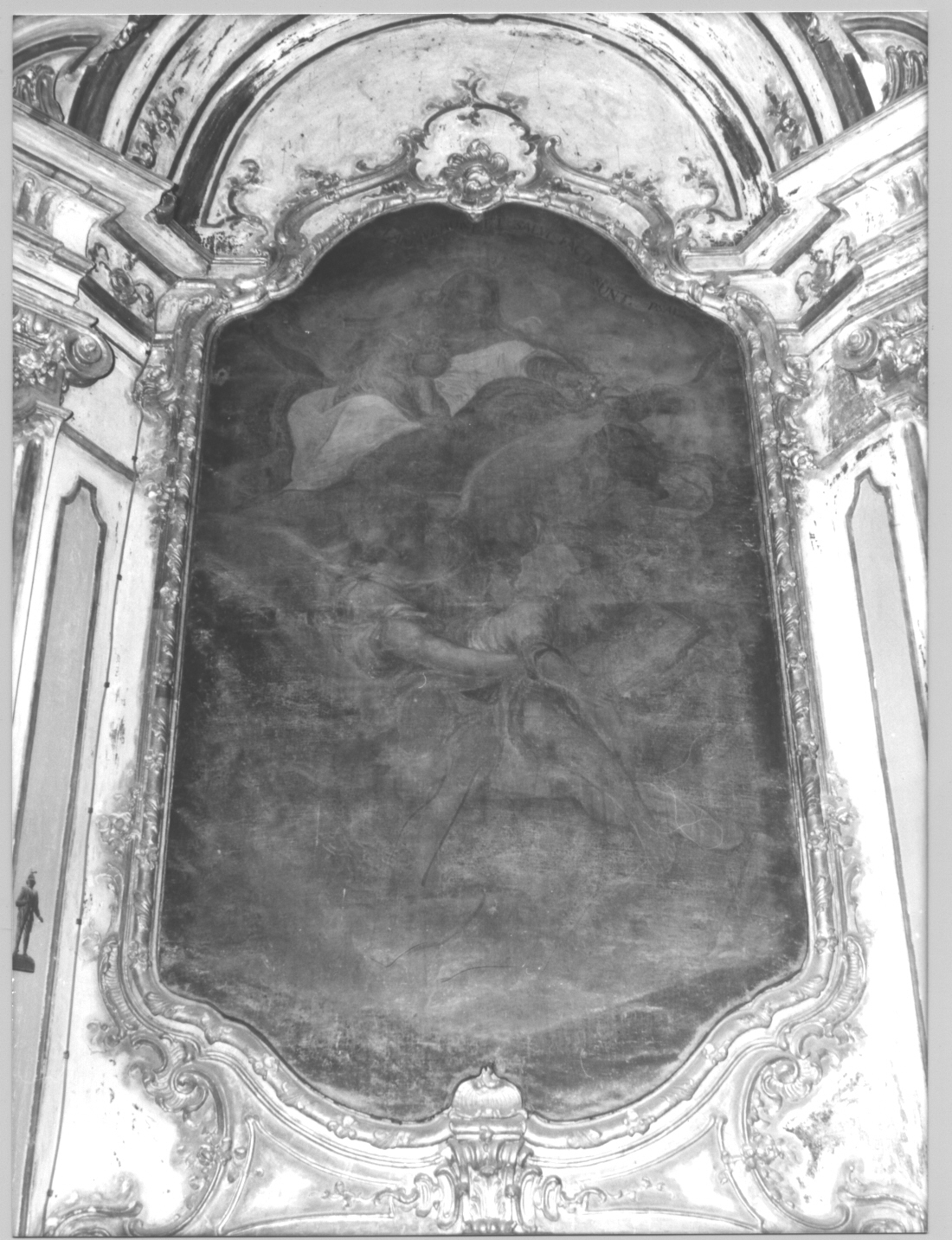 Madonna che intercede nel salvataggio di un bimbo da un naufragio (dipinto, opera isolata) di Canepa Giuseppe (attribuito) (sec. XVIII)