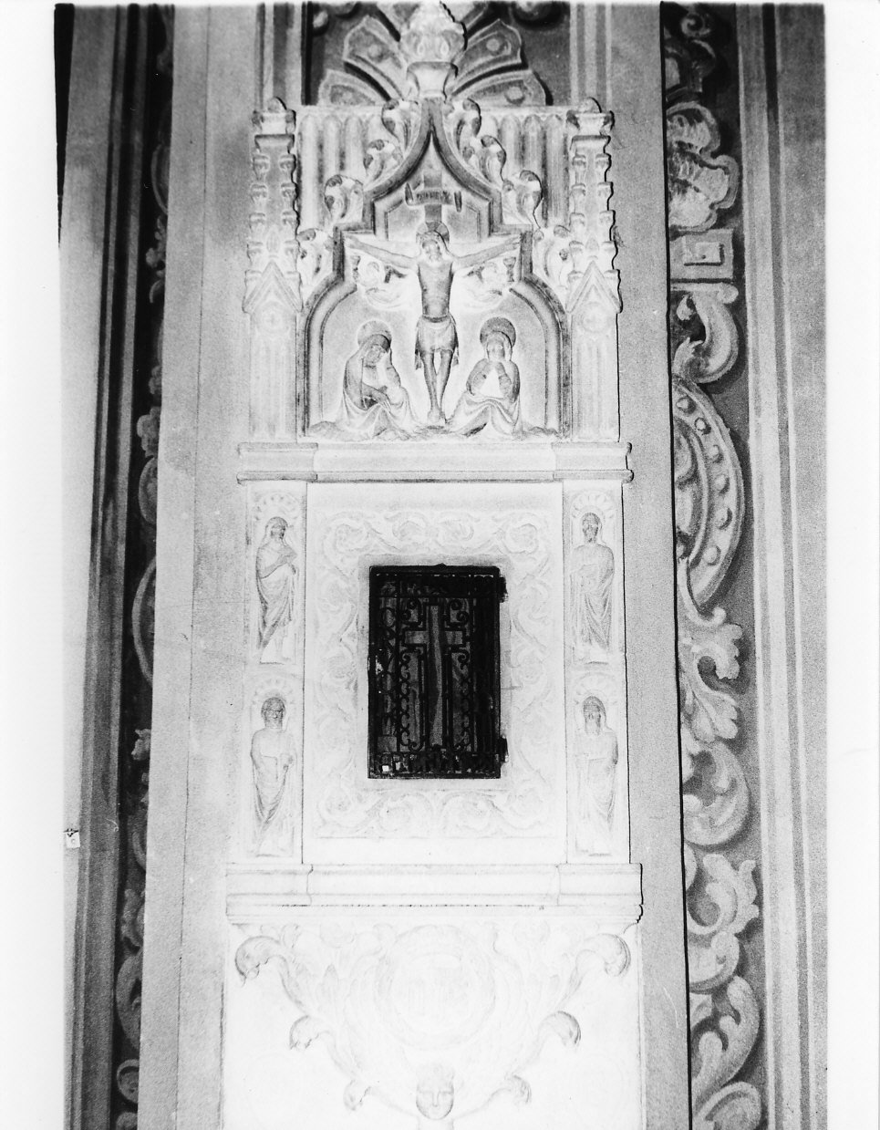 tabernacolo, elemento d'insieme - manifattura ligure (prima metà sec. XVI)