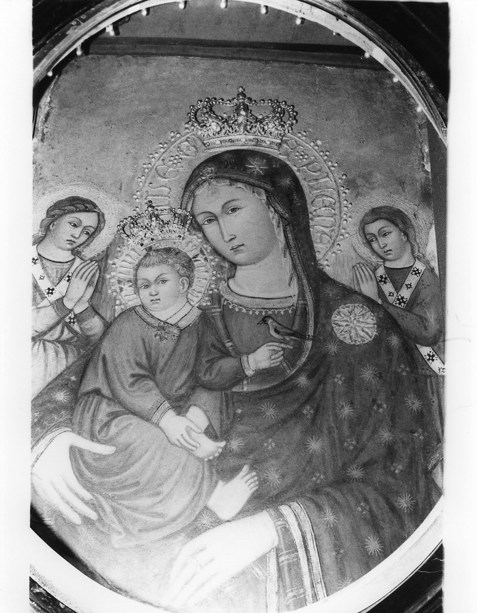 Madonna con Bambino (dipinto, opera isolata) di Nicolò da Voltri (secc. XIV/ XV)