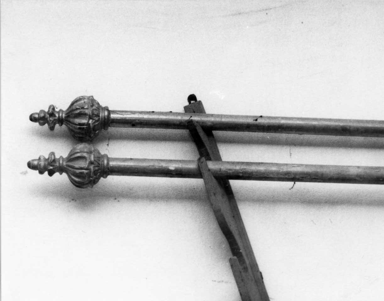 mazza processionale, opera isolata - manifattura ligure (seconda metà sec. XVIII)