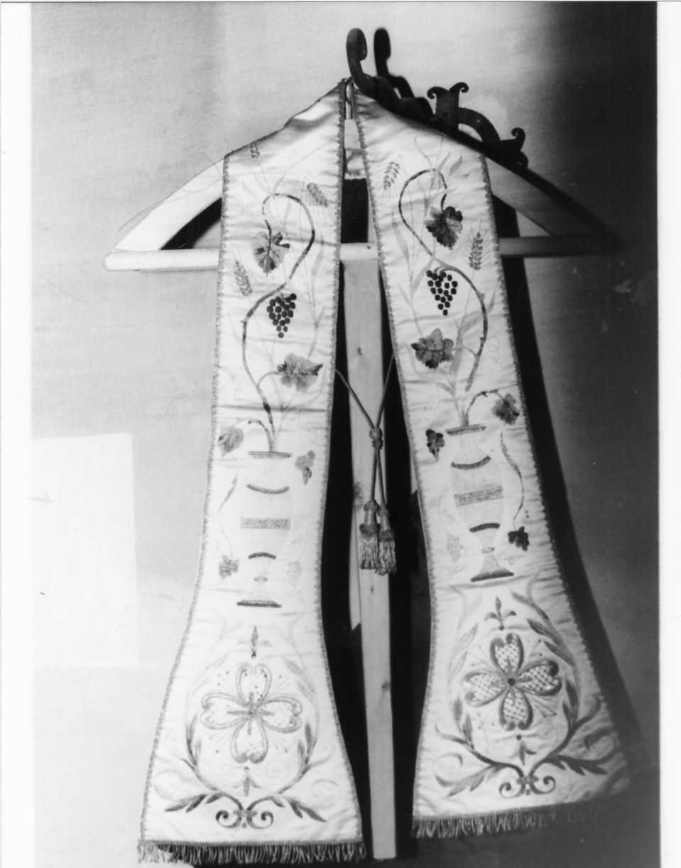 stola, opera isolata - manifattura ligure (seconda metà sec. XVIII)