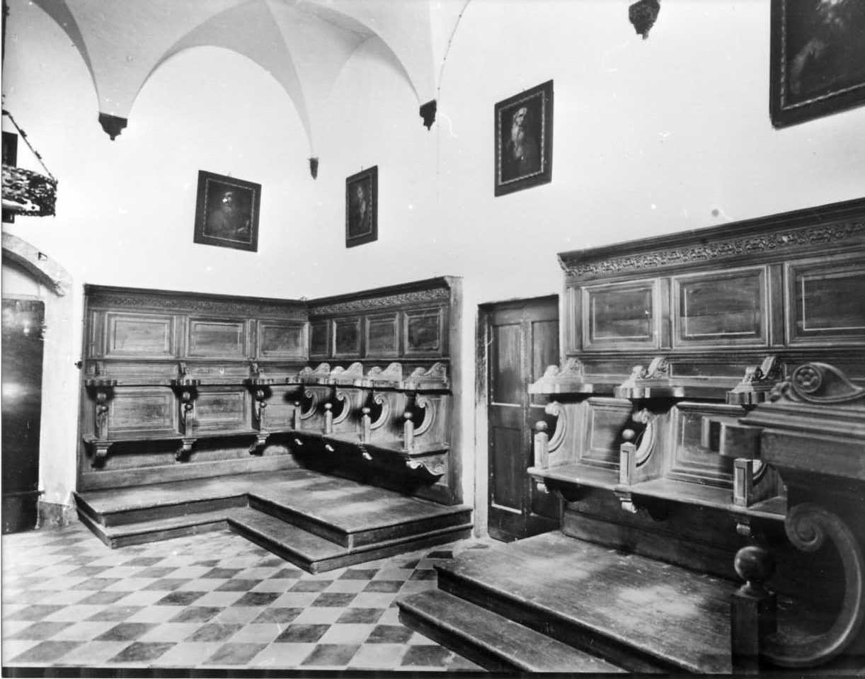 stalli del coro, insieme - manifattura ligure (sec. XVI)