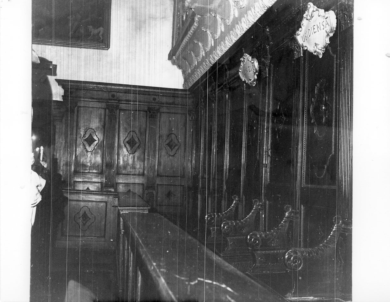 stalli del coro, insieme - manifattura ligure (sec. XVIII)