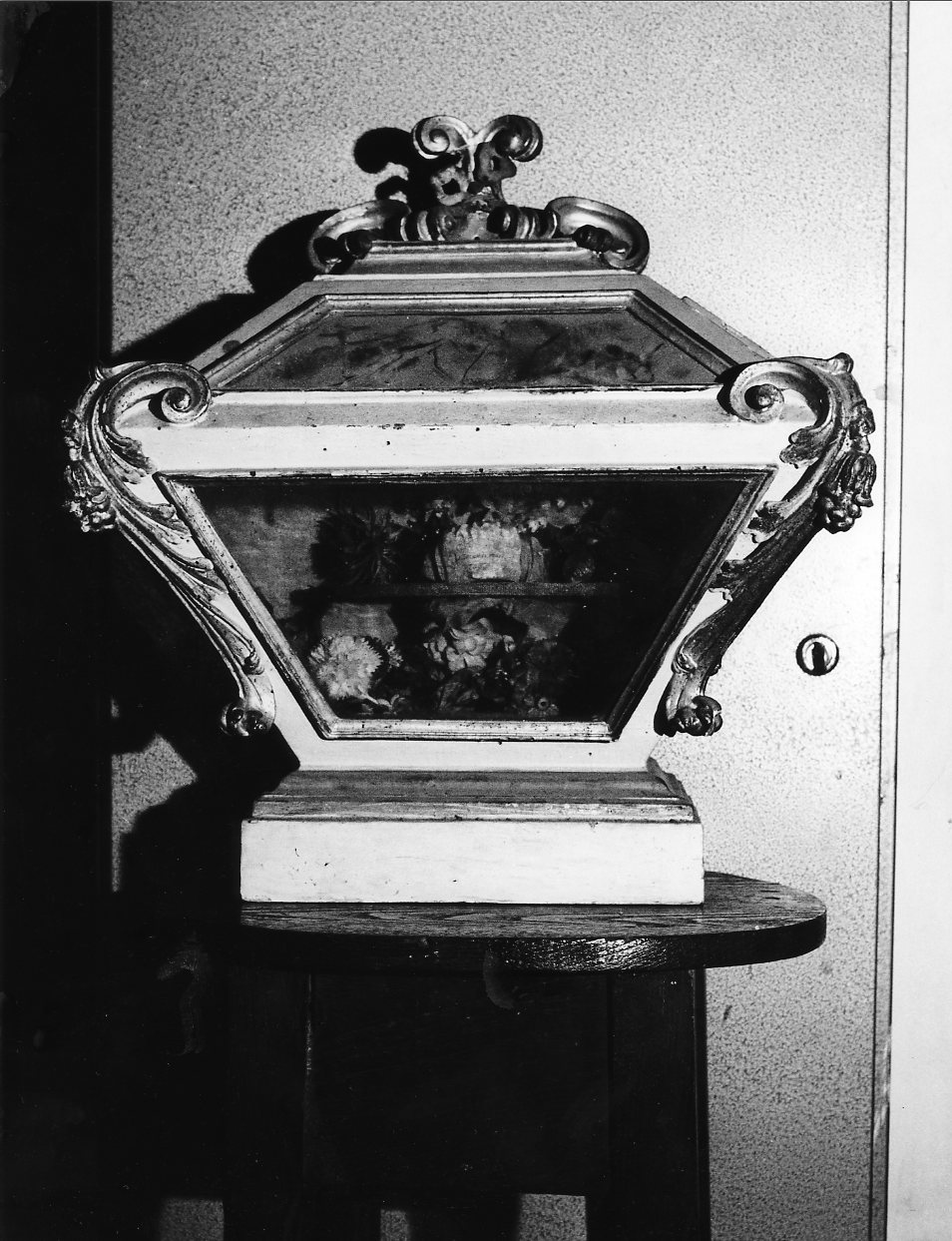 reliquiario a teca - a urna, coppia - manifattura ligure (seconda metà sec. XVIII)