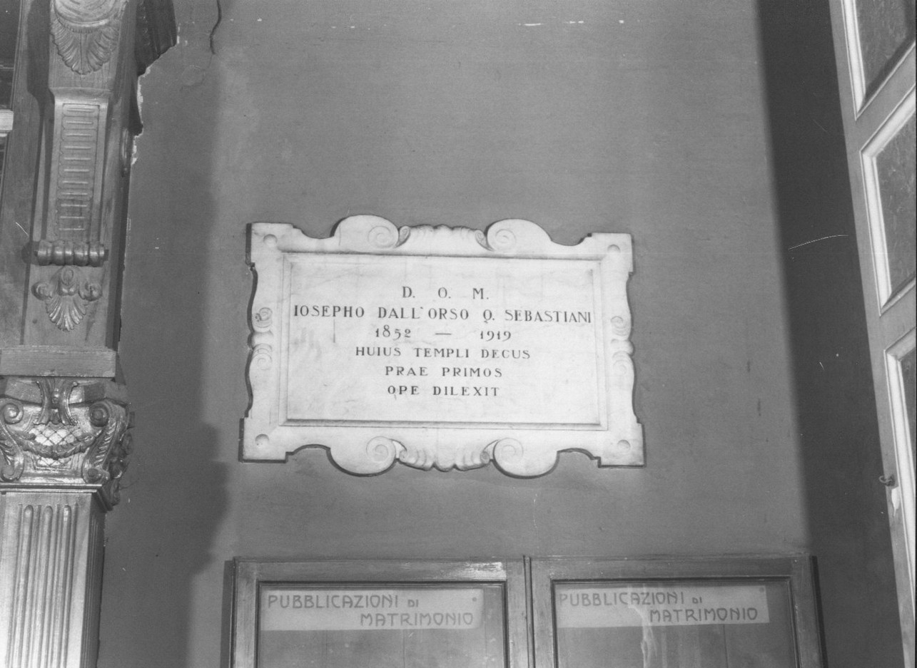 lapide commemorativa, opera isolata - bottega ligure (sec. XX)