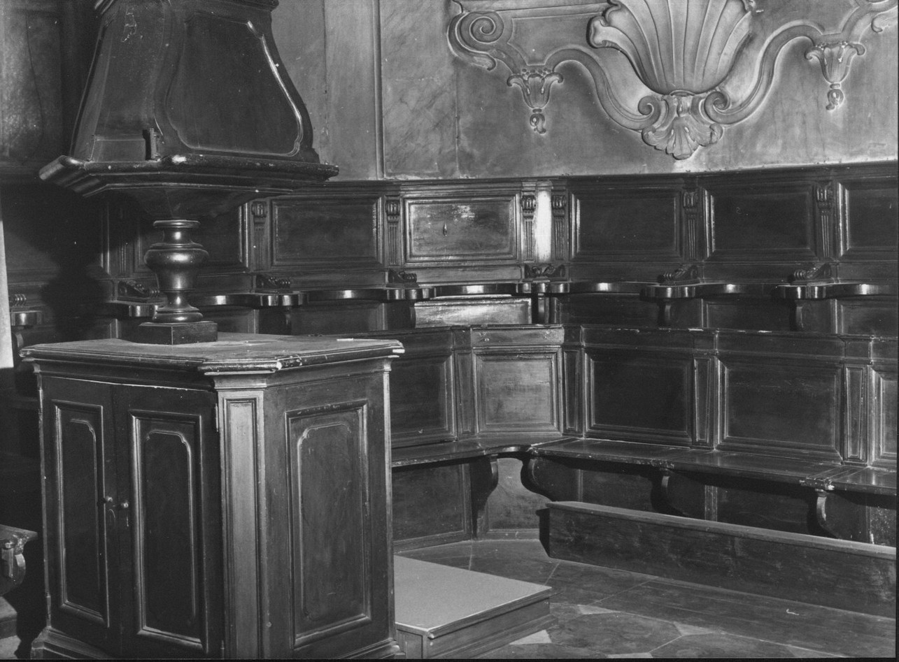 stalli del coro, opera isolata - bottega ligure (inizio sec. XVIII)