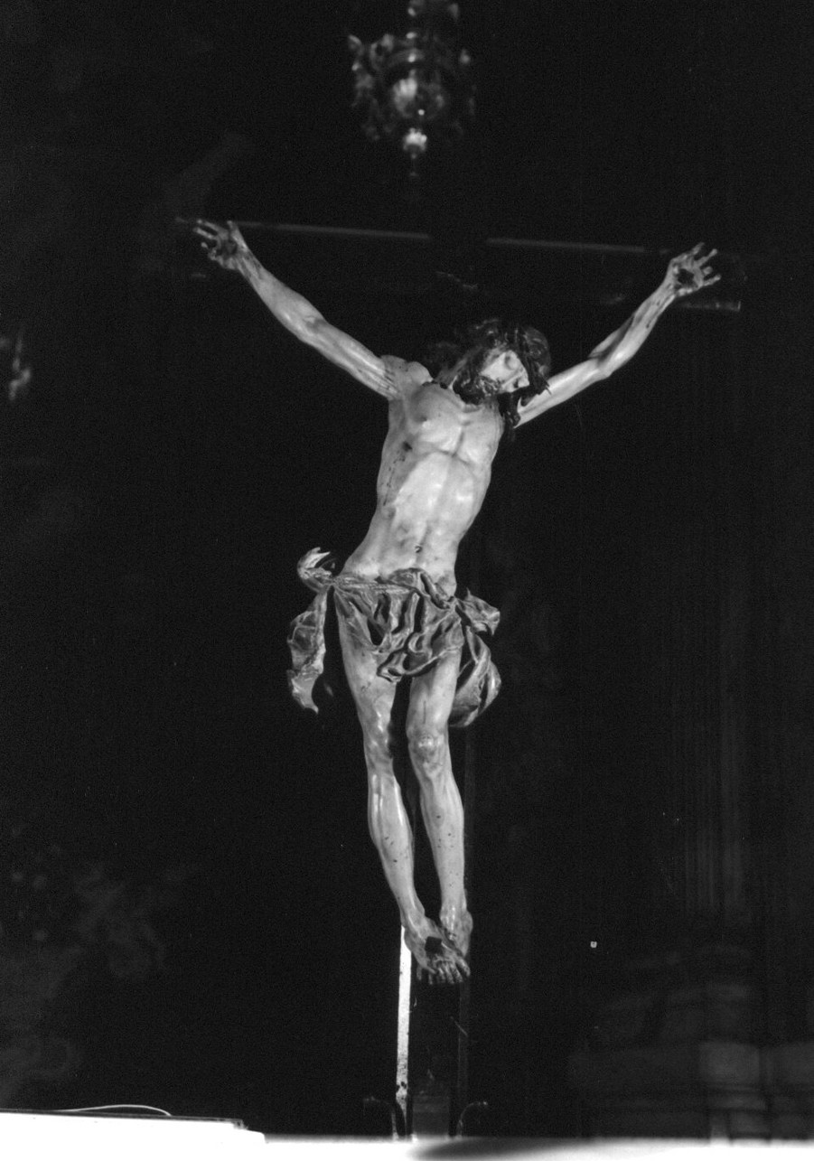 Cristo crocifisso (croce d'altare, opera isolata) di Pittaluga Gerolamo (sec. XVIII)