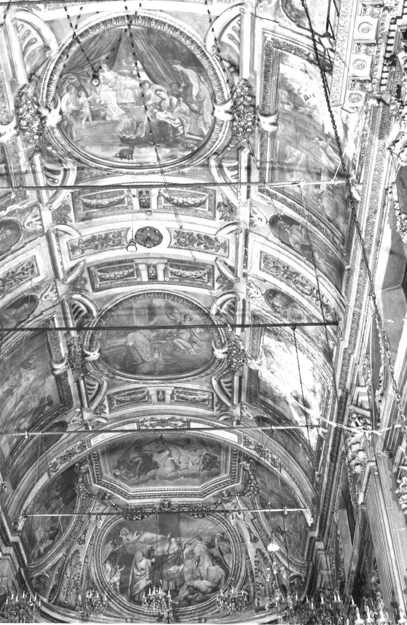 storie della vita della Madonna (dipinto, complesso decorativo) di Fiasella Domenico detto Sarzana (e aiuti) (prima metà sec. XVII)