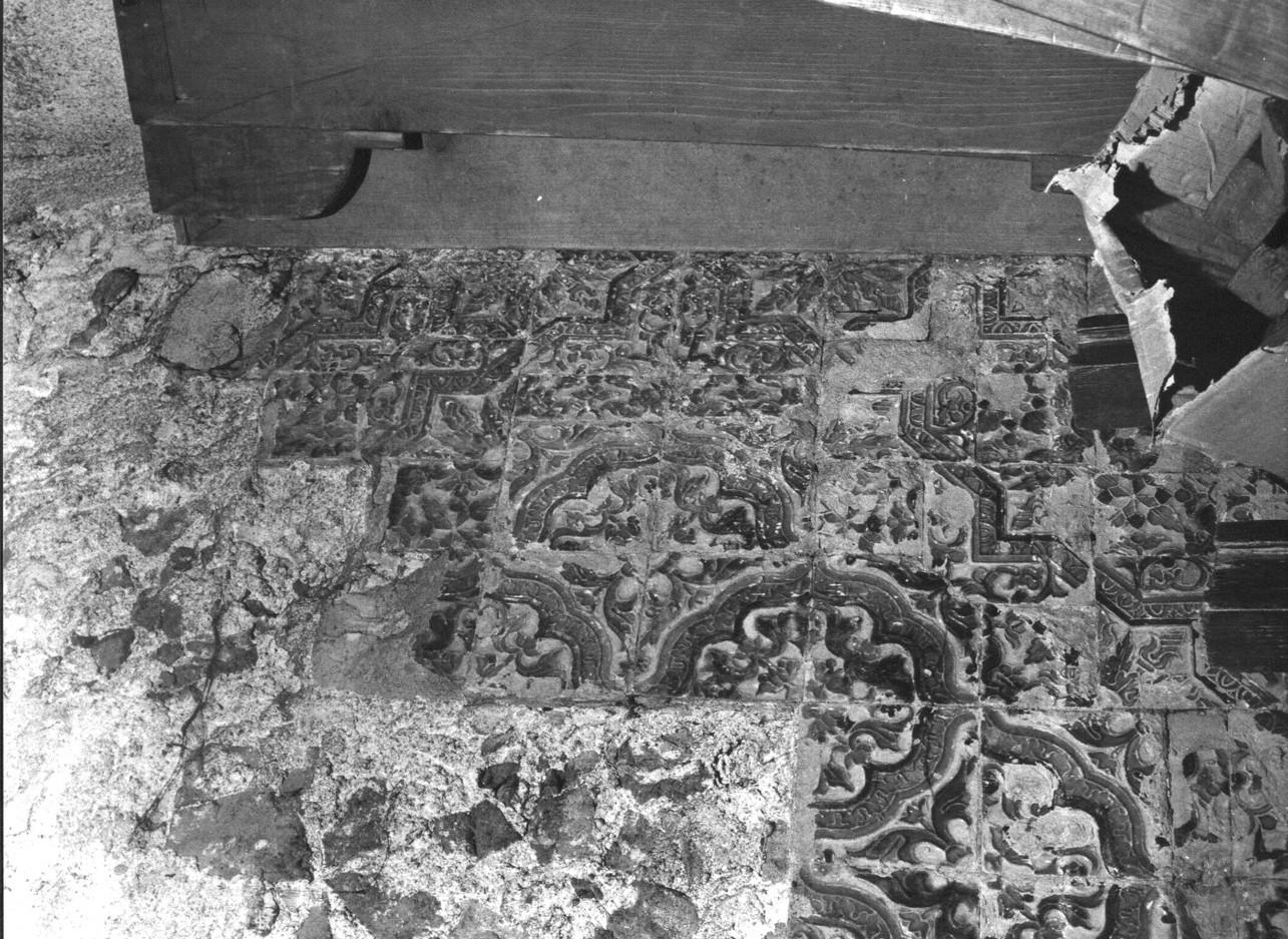 piastrella di pavimento, insieme - bottega italiana (sec. XVI)