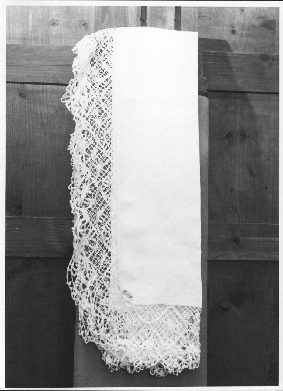 tovaglia d'altare, opera isolata - manifattura ligure (inizio sec. XX)