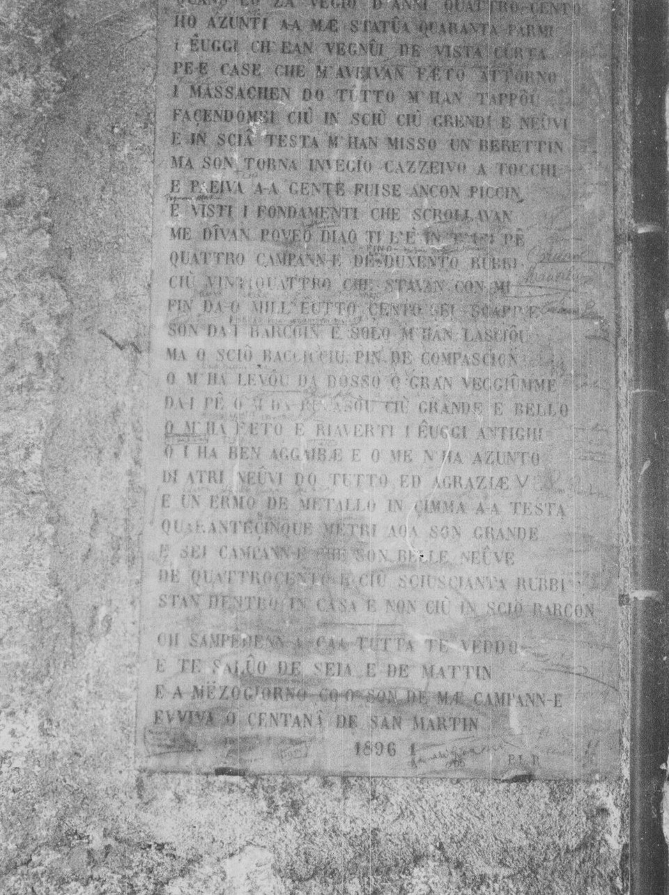 lapide, opera isolata - bottega ligure (sec. XIX)