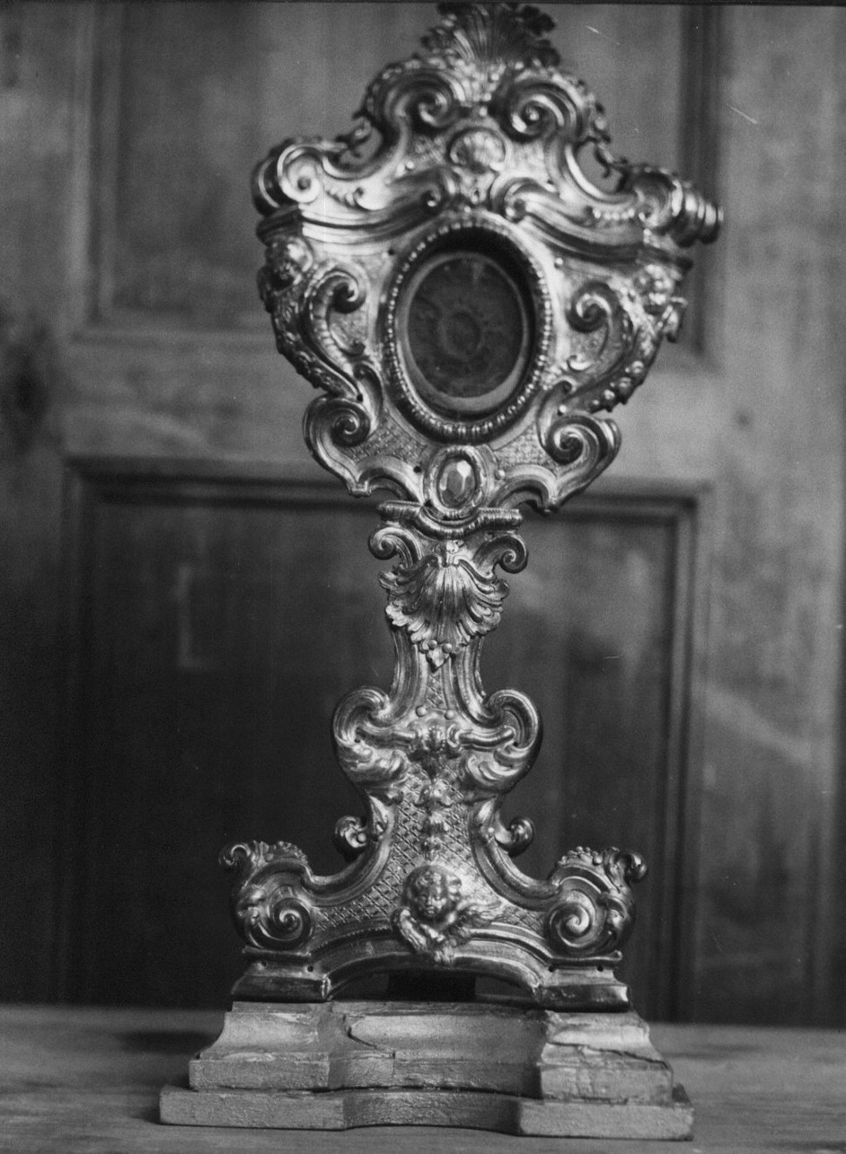 reliquiario - a ostensorio, opera isolata - bottega ligure (sec. XVIII)