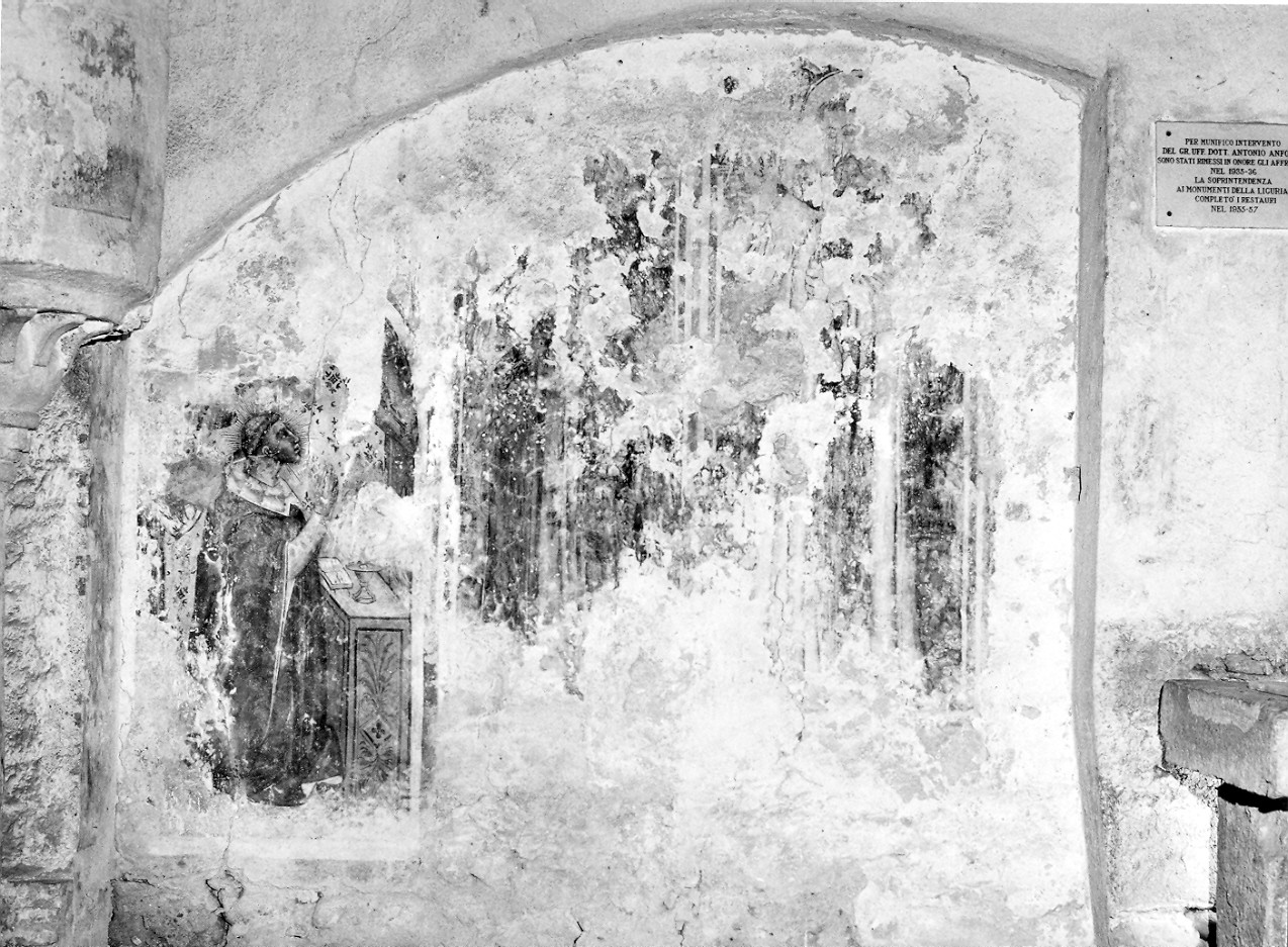 Santi (dipinto, elemento d'insieme) di Maestro di Bastia d'Albenga (attribuito) (ultimo quarto sec. XIV)