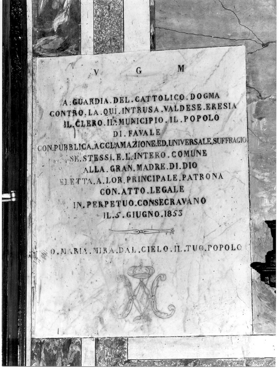 lapide, opera isolata - bottega ligure (sec. XIX)