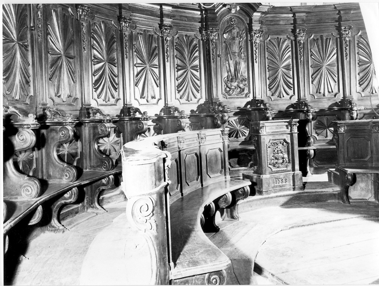 stalli del coro, insieme - bottega ligure (sec. XVIII)